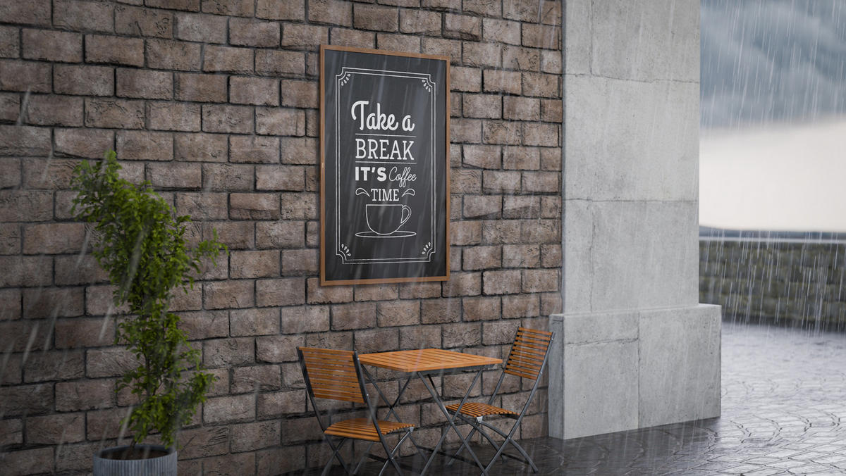 KREIDETAFEL Wasserfest mit lackiertem Holzrahmen 180x120cm, Schwarz, Schreibtafel, Kreide - Braun, Holz (180/120/2cm) - ALLboards