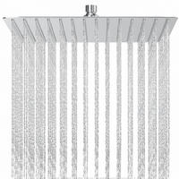 REGENDUSCHE 30 cm Edelstahl quadratisch mit Anti-Kalk-Düsen - Silberfarben, Metall (30/12.7/30cm)