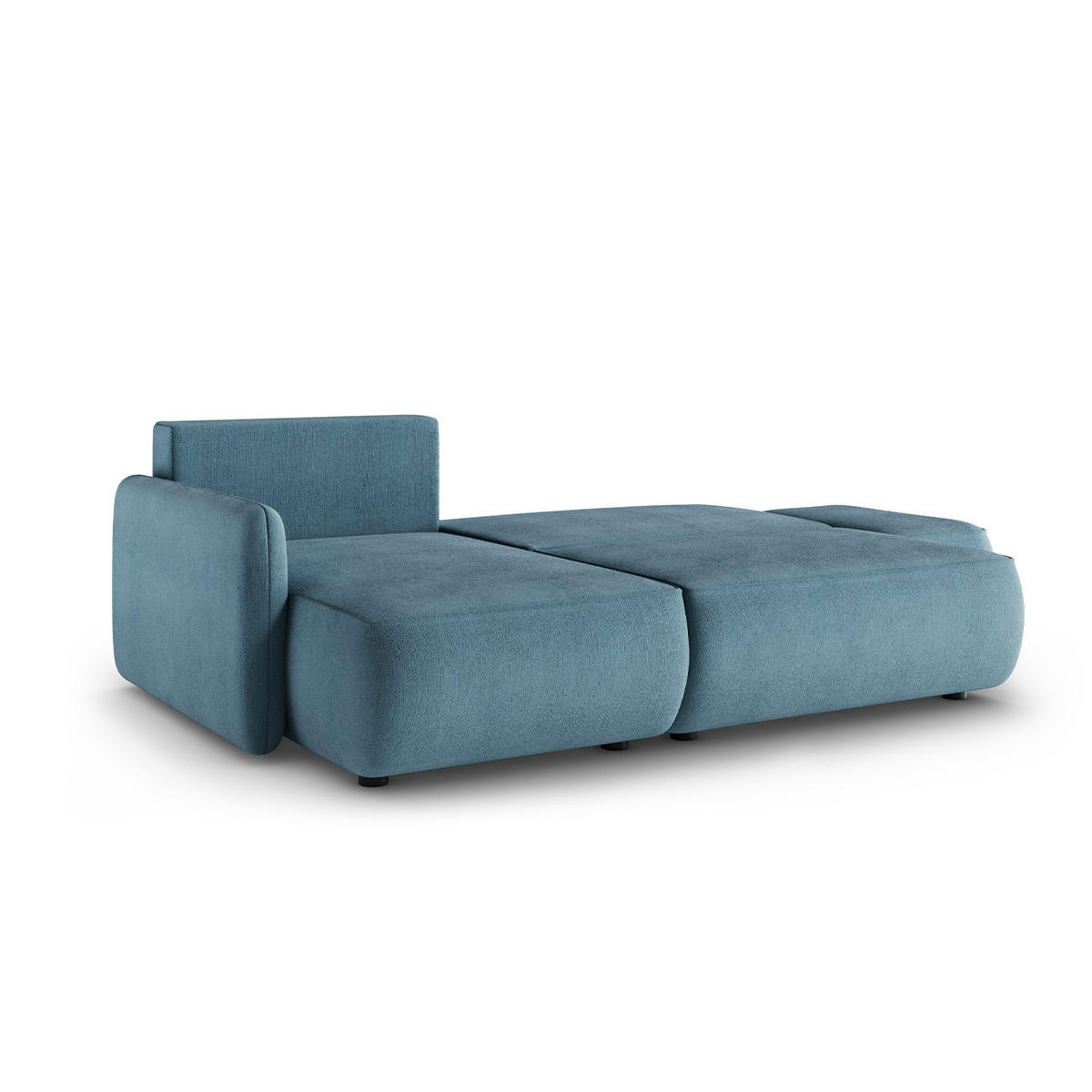 ECKSOFA Alessio 3 Sitzplätze Hellblau - Blau, Holz (229/148cm) - Petits-meubles