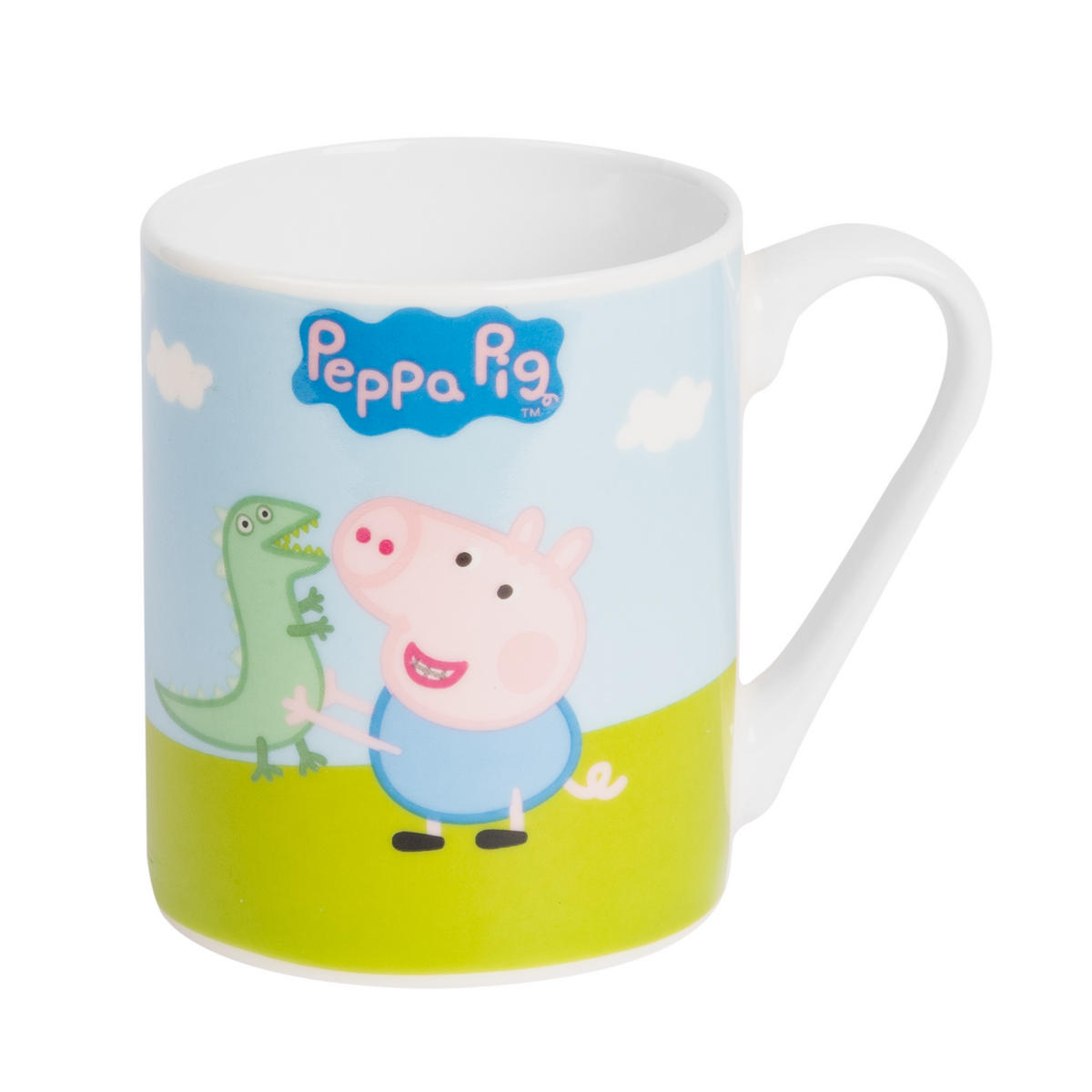 BECHER Peppa Wutz Stofftiere Blau/Grün 230 ml - Multicolor, Keramik (0.23L) - United Labels