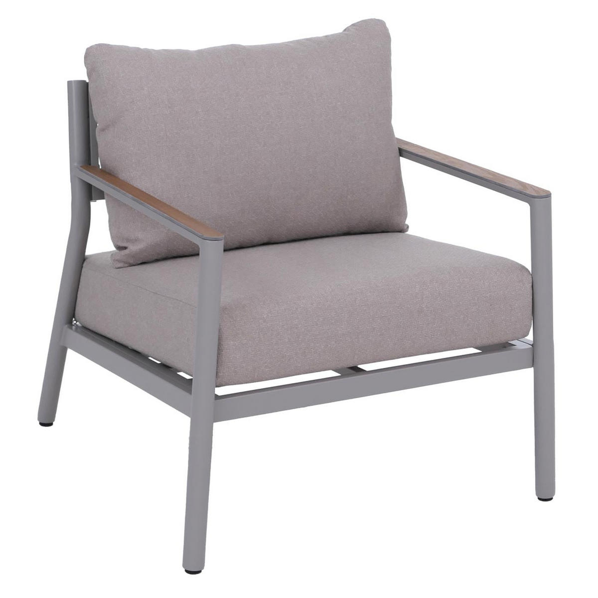GARTENGARNITUR Lounge-Set Creme-Beige - Creme, Metall - PROREGAL