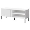 TV-LOWBOARD Mia 07 - Schwarz/Weiß, Holzwerkstoff/Metall (120/50/41cm) - MIRJAN24