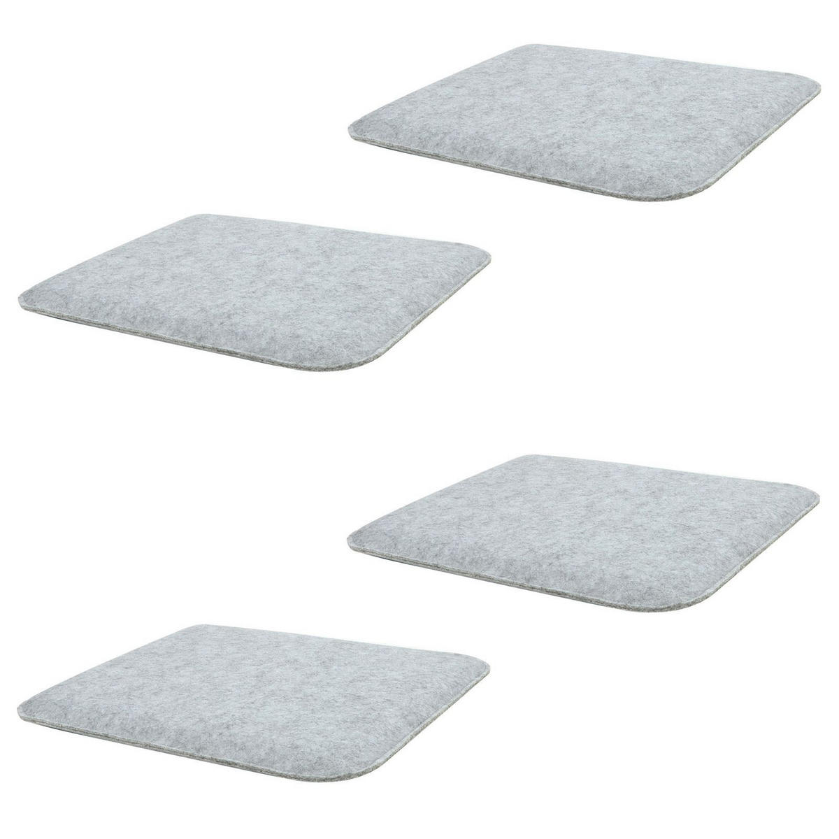 SITZKISSEN GRACE 4ER-SET - Grau, Textil (35/35/2cm) - IDIMEX