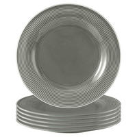 SPEISETELLER Beat Color Glaze Perlblau ø 27,7 cm 6er Set - Grau, Keramik (27.7cm) - Seltmann Weiden