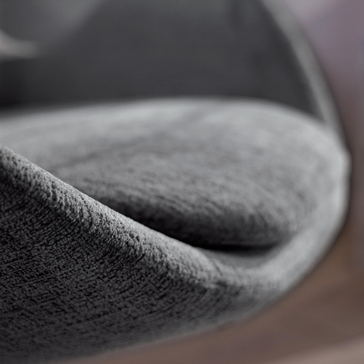 SESSEL - Schwarz/Grau, Textil/Metall (87/90/82cm) - home24