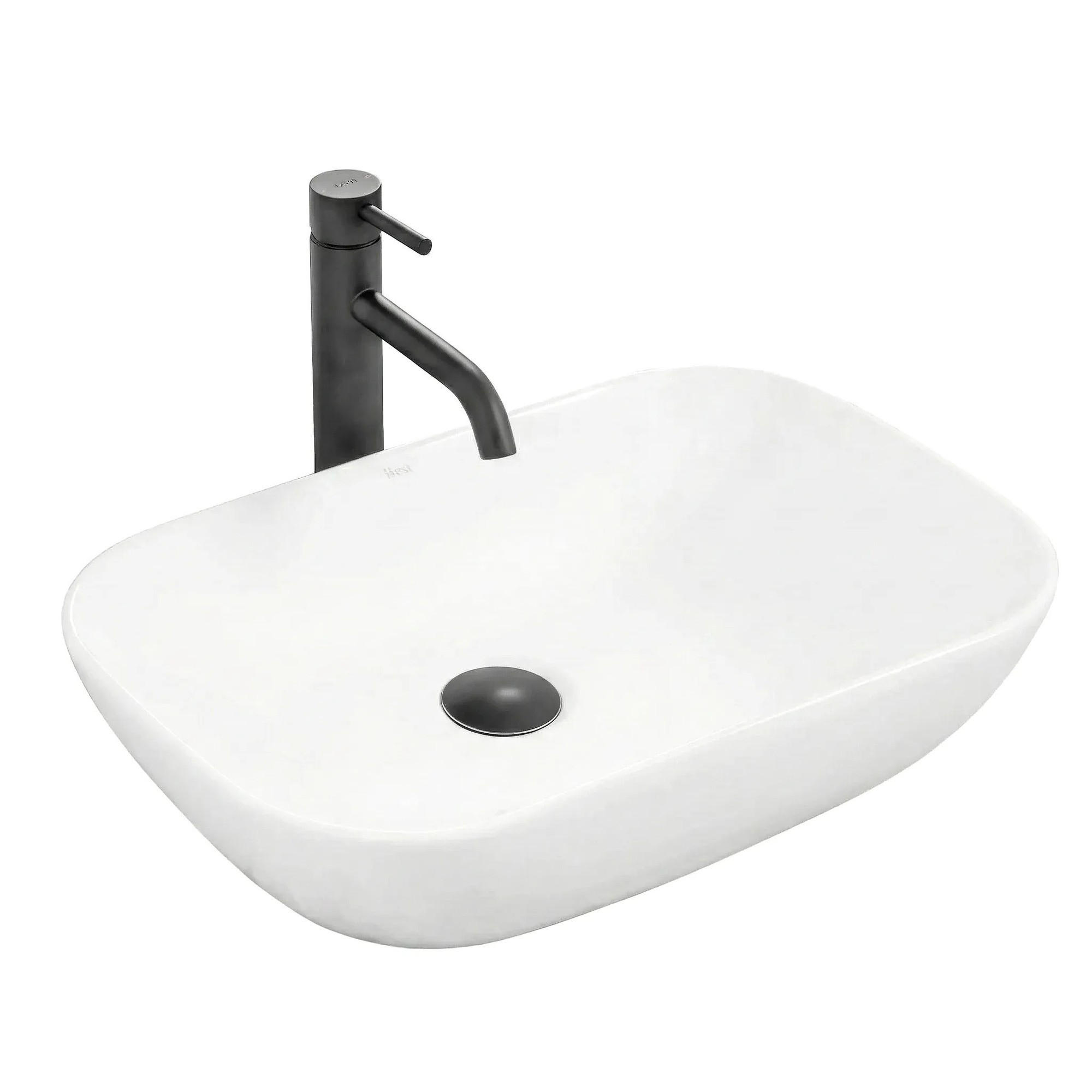 REA Aufsatzwaschbecken Weiß 34x13x51 cm