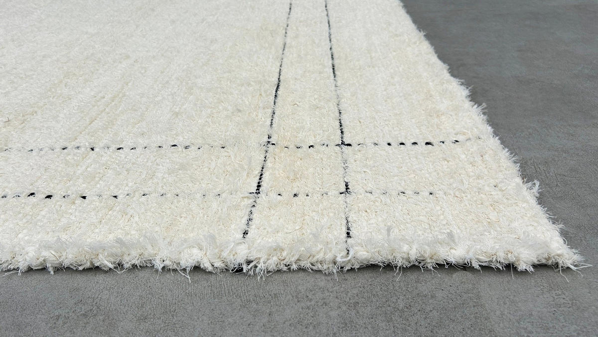 TEPPICH aus recycelter Baumwolle handgewebt beige - Beige, Naturmaterialien (120/170cm) - AFK Living