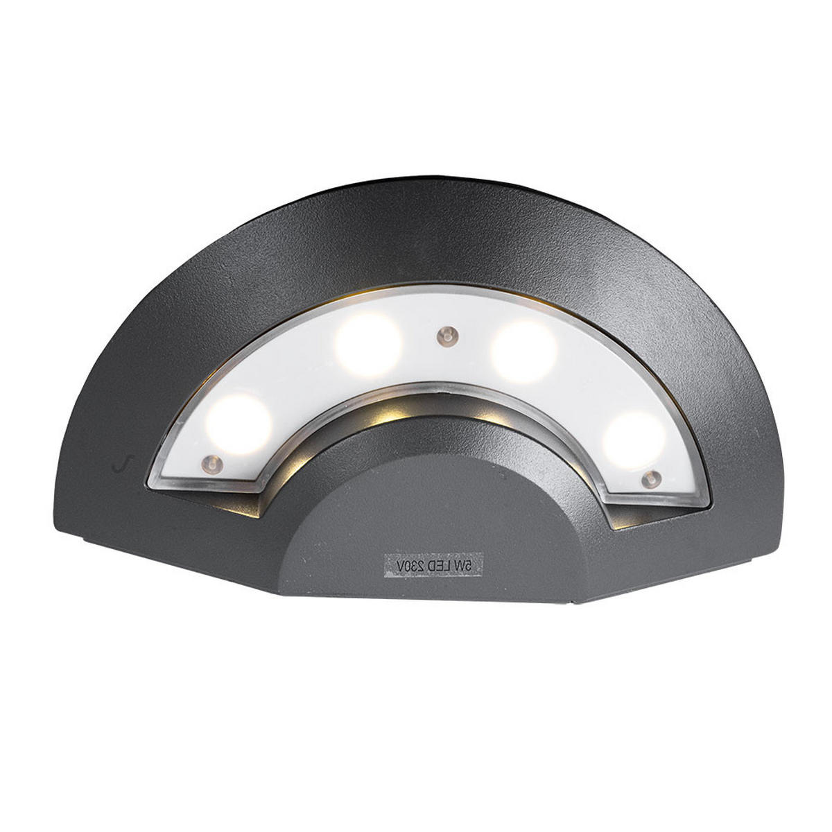 LED AUSSEN-WANDLEUCHTE Alu Anthrazit - Anthrazit, Metall (24.5/6.6/12.5cm) - Globo Lighting