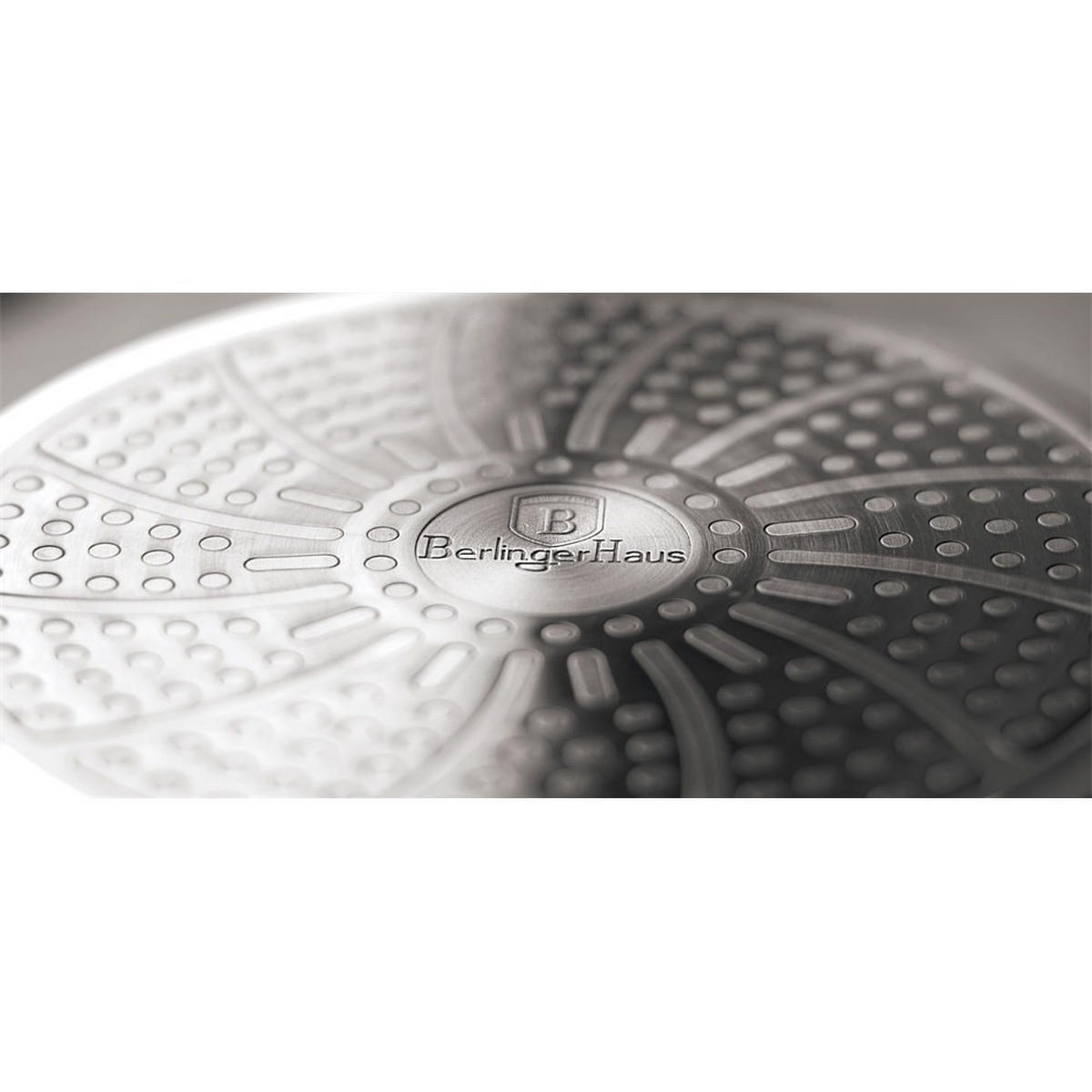 TOPF Grau 28/28/7.5 cm BH1158 - Grau, Metall (28cm) - Berlinger Haus