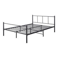 METALLBETT Laos - Schwarz, Metall (140/200cm) - [en.casa]