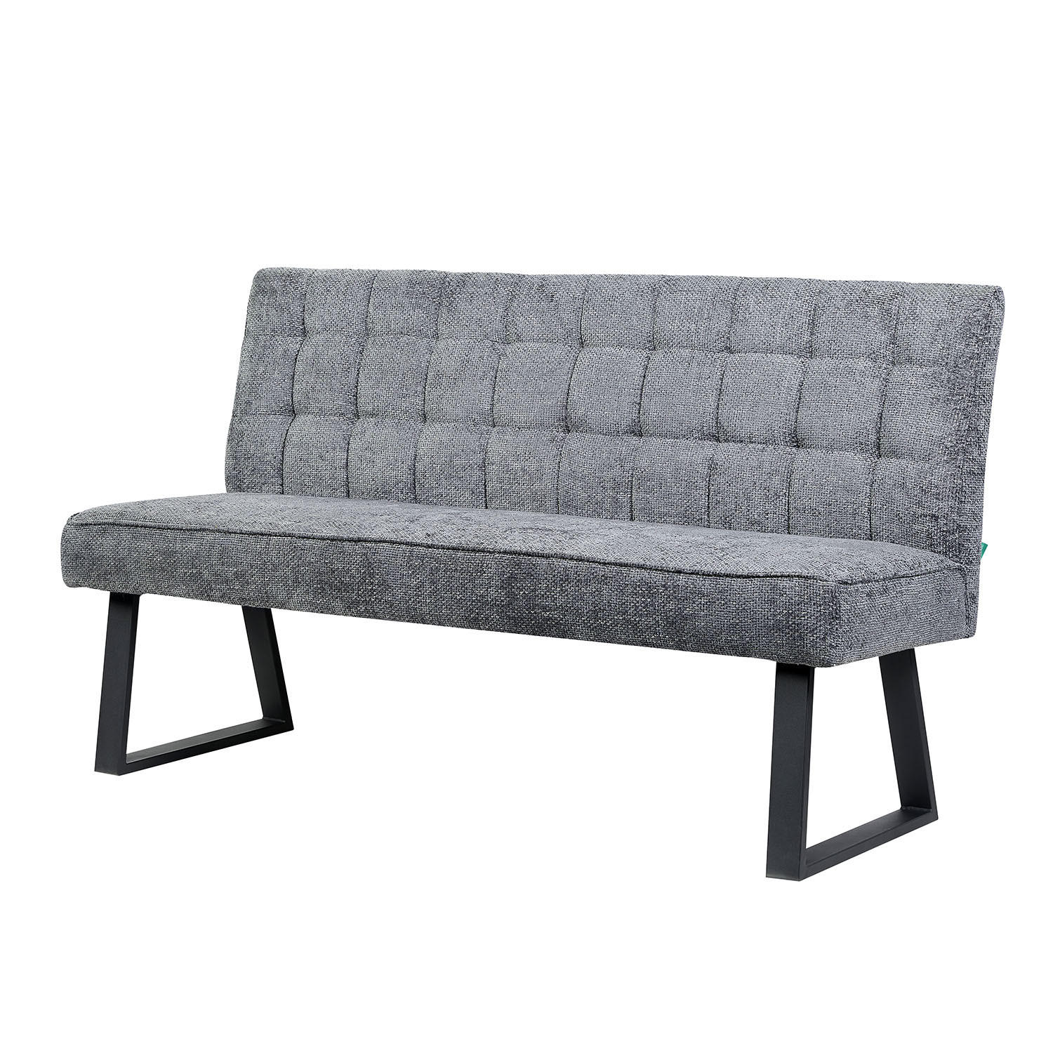 SITZBANK CLARA - Grau, Metall (160/91/66cm) - DUBI Möbel