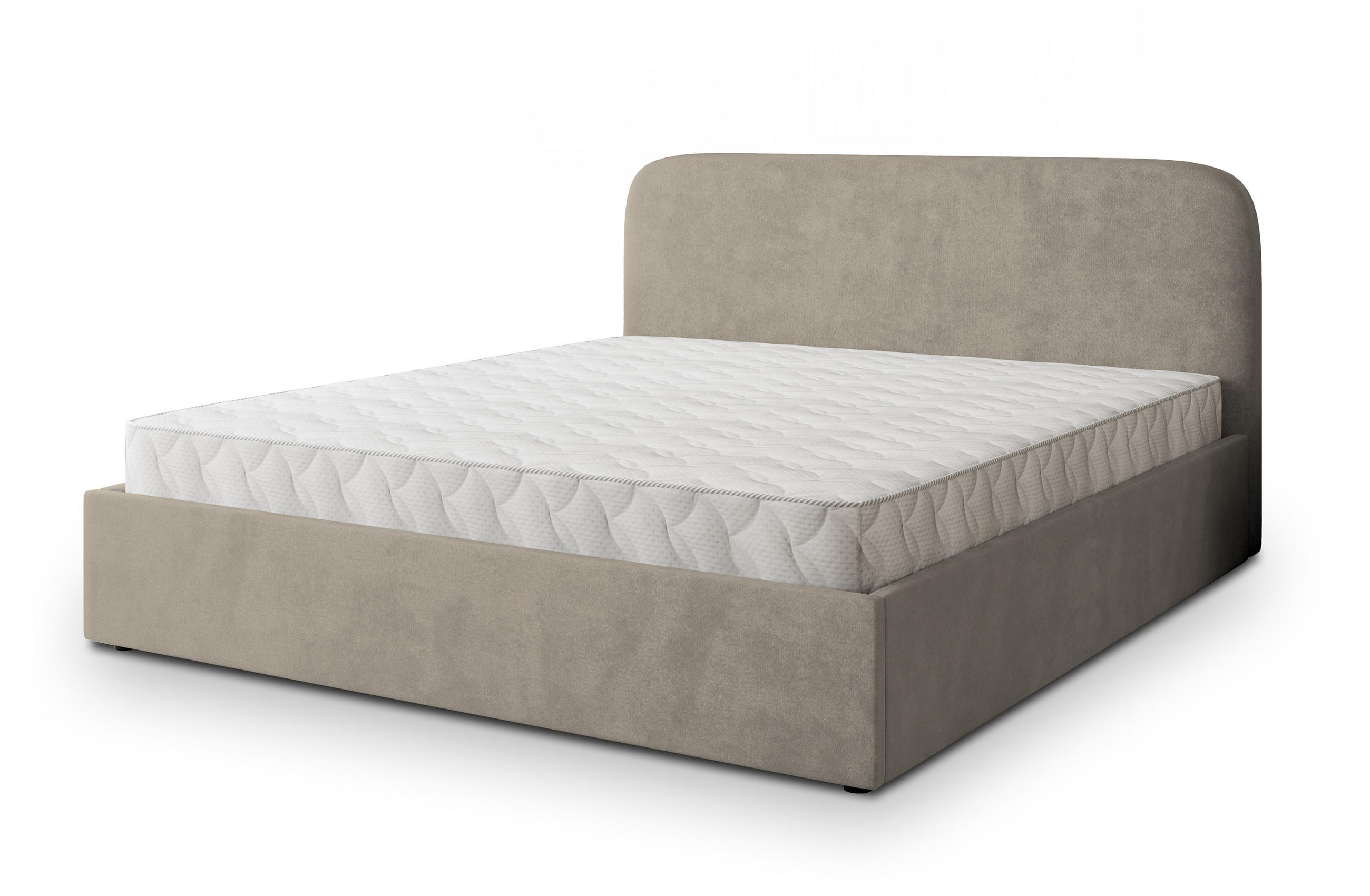POLSTERBETT RENIVE 180x200 cm mit Bettkästen - Beige - Beige, Holz (180/200cm) - MASSENO
