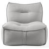 GARTENSESSEL LOVIA Lounge-Sessel, Dunkelgrau/Weiß - Dunkelgrau, Textil (90/82/106cm) - KONSIMO®