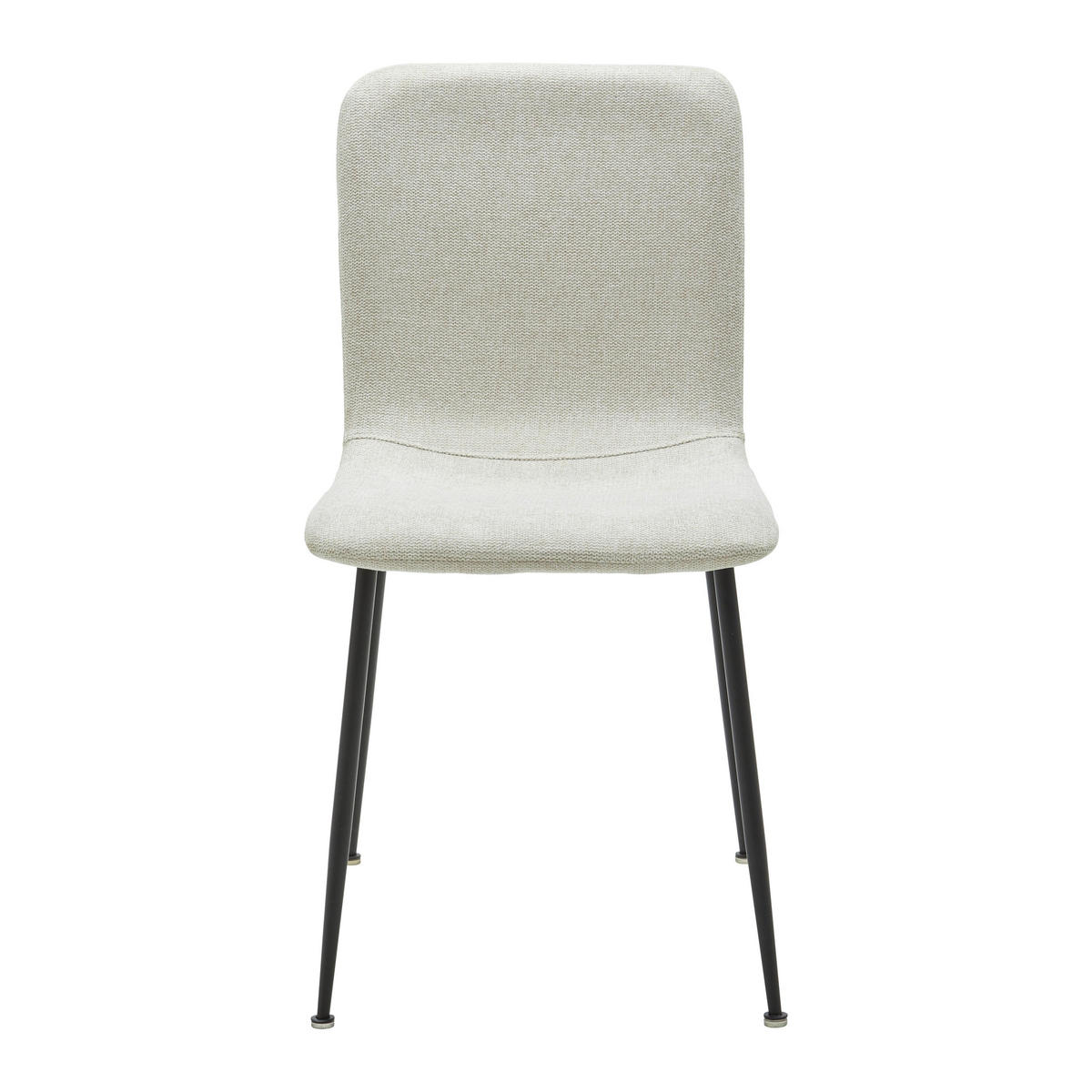STUHL Nele Beige Leinenoptik Gepolstert - Beige, Holz (43/83/56cm) - Bessagi Home