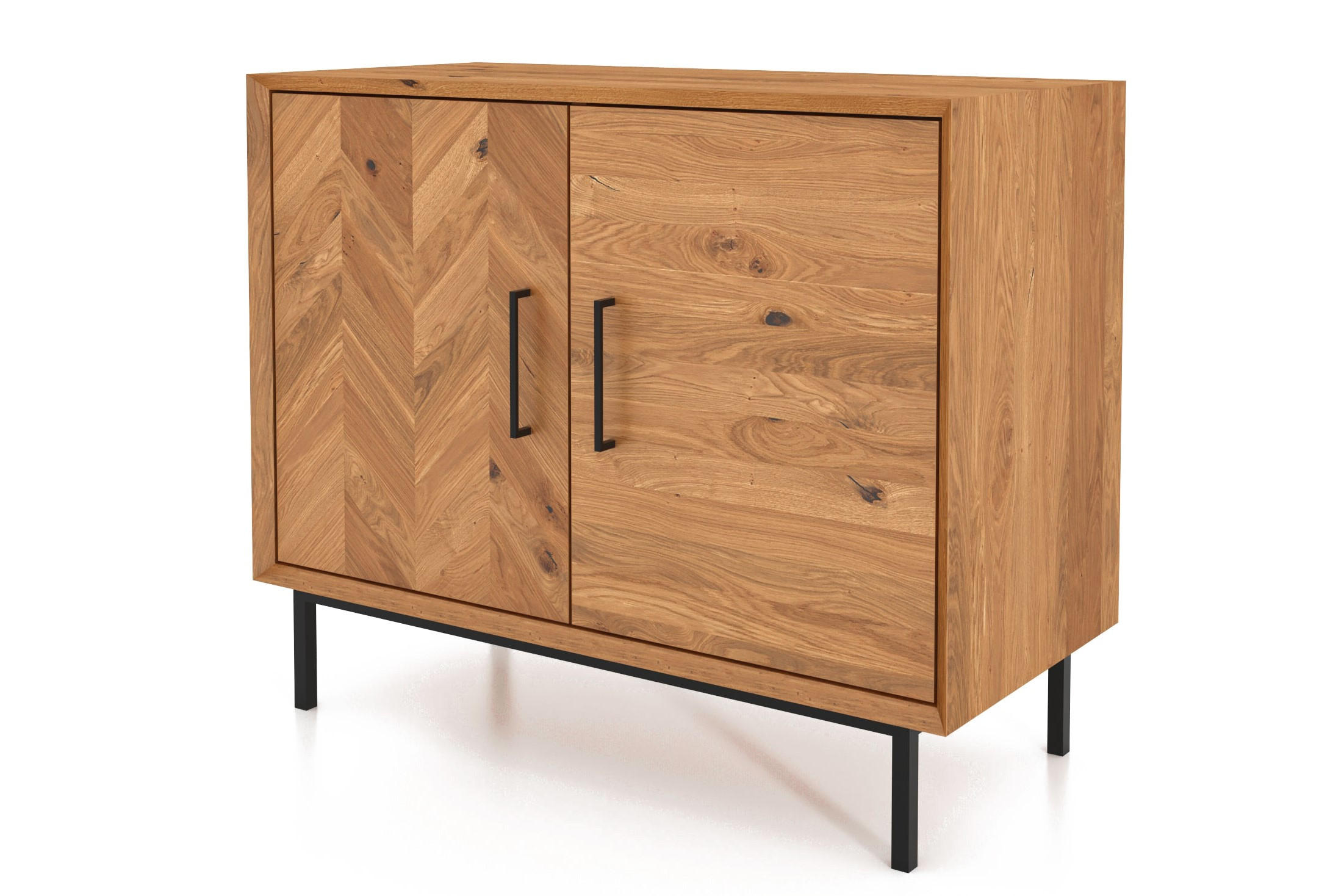 KOMMODE LEON Wildeiche - Wildeiche, Holz (97/80/45cm) - byoak