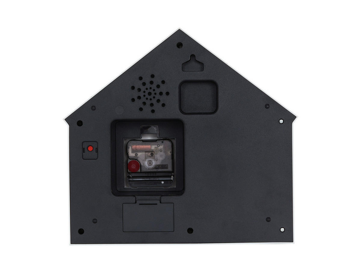 WANDUHR Siting Cat Weiß 24.9/24.9/27 cm - Weiß, Kunststoff (24.9/27/24.9cm) - Karlsson