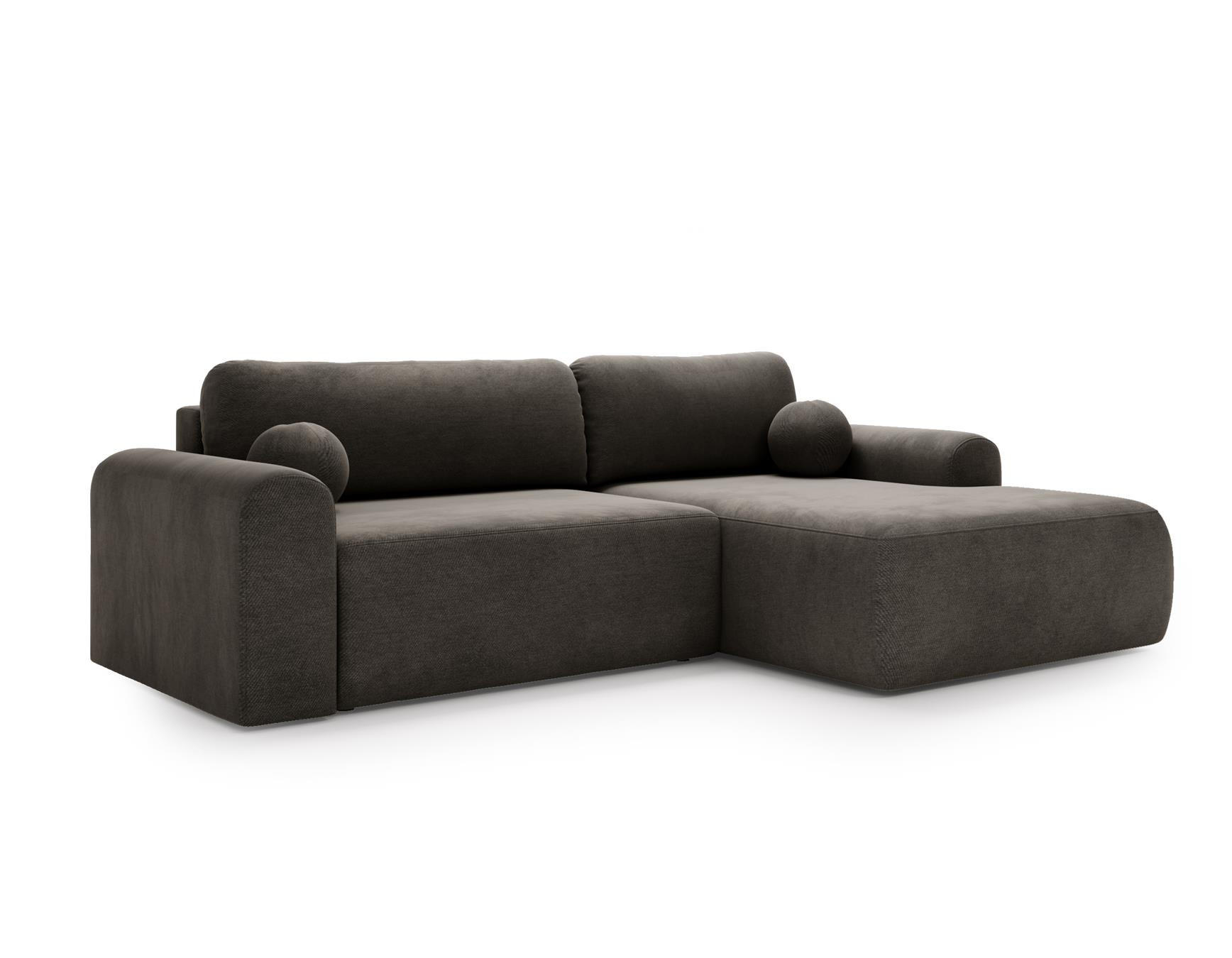 Bettso Ecksofa Grau 257x177 cm