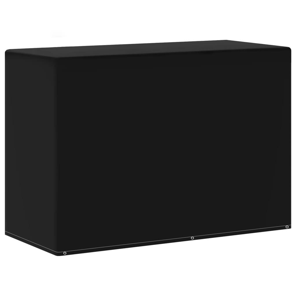 ABDECKUNG Für Gartenmöbel Und Gasgrills 6 Ösen 180/80/125 Cm - Schwarz, Kunststoff (180/80/125cm) - vidaXL