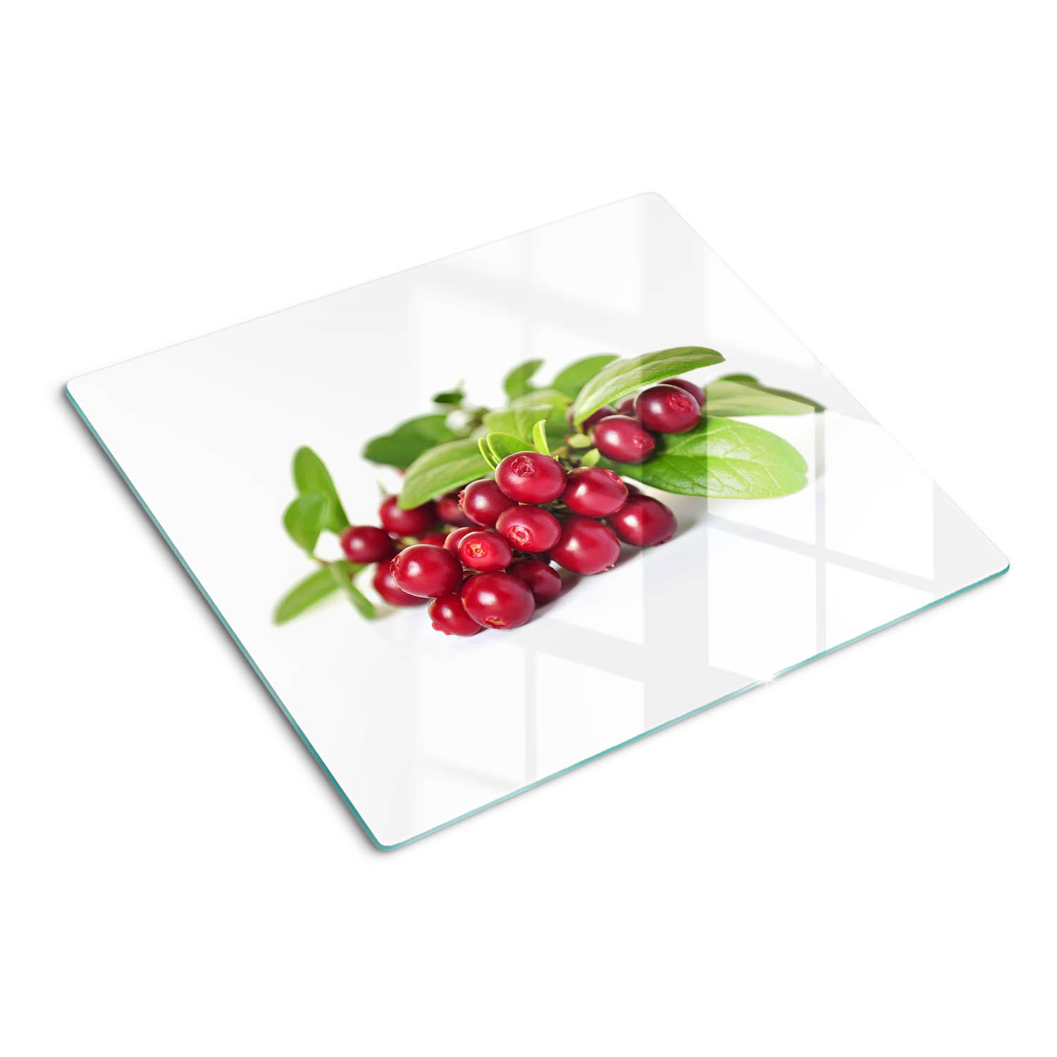 GLASPLATTE 60x52 cm Preiselbeeren - Rot, Glas (60/0.4/52cm) - TULUP