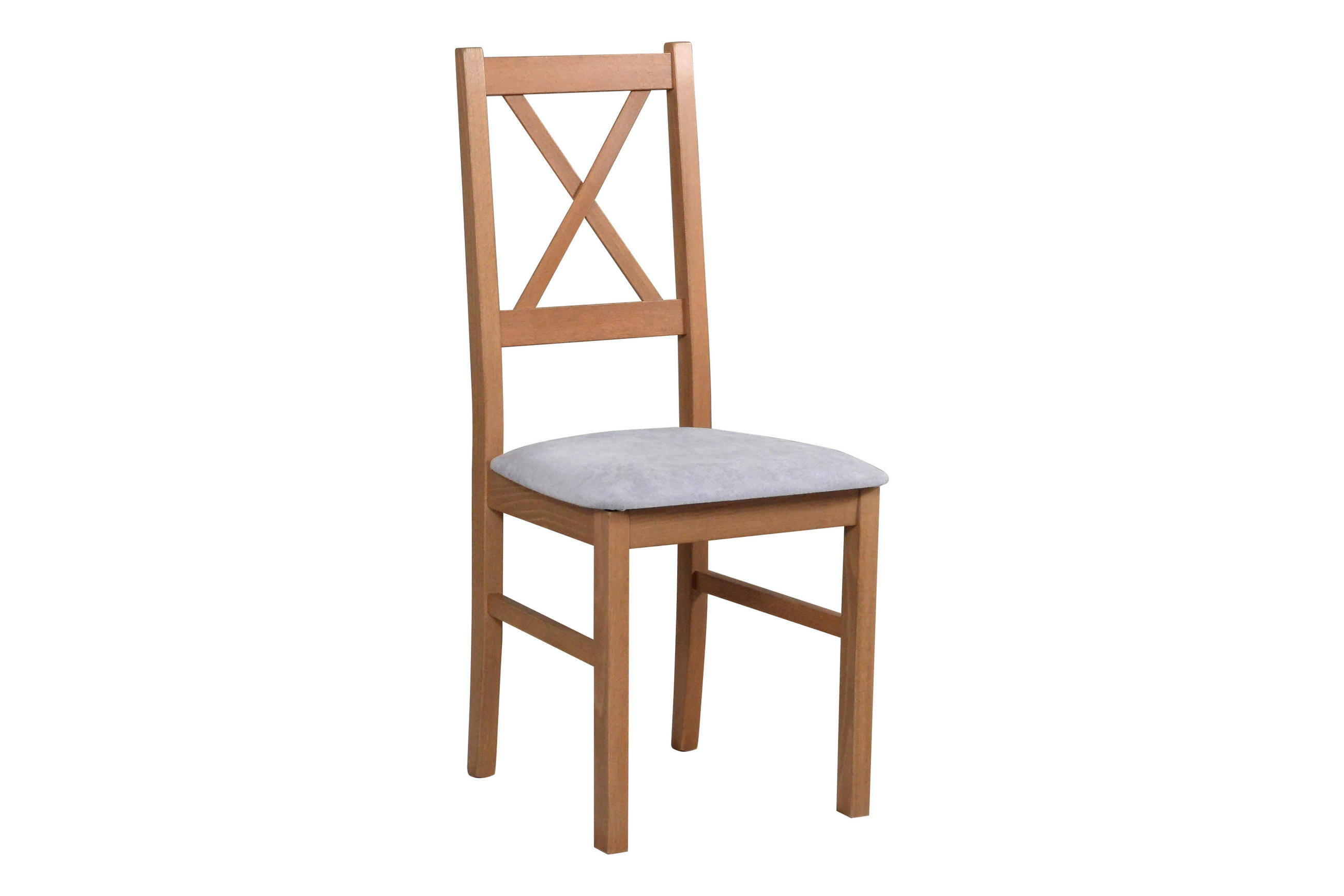 STUHL Nilo 10 (2er Set) - Hellbraun/Cappuccino, Holz (43/94/40cm) - Leaf Design