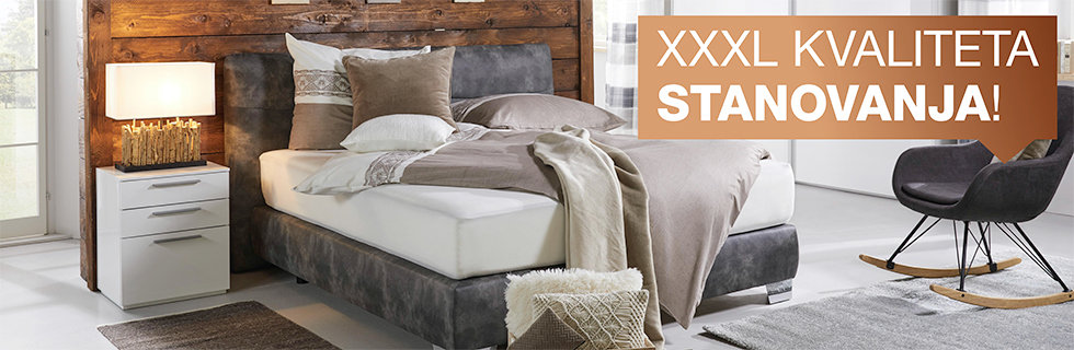 Kvalitetan i moderan boxspring krevet Lesnina XXXL