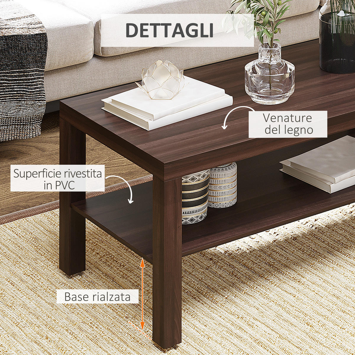COUCHTISCH Schwarz 1 Stück - Schwarz, Kunststoff (90/45/44.5cm) - GiPP