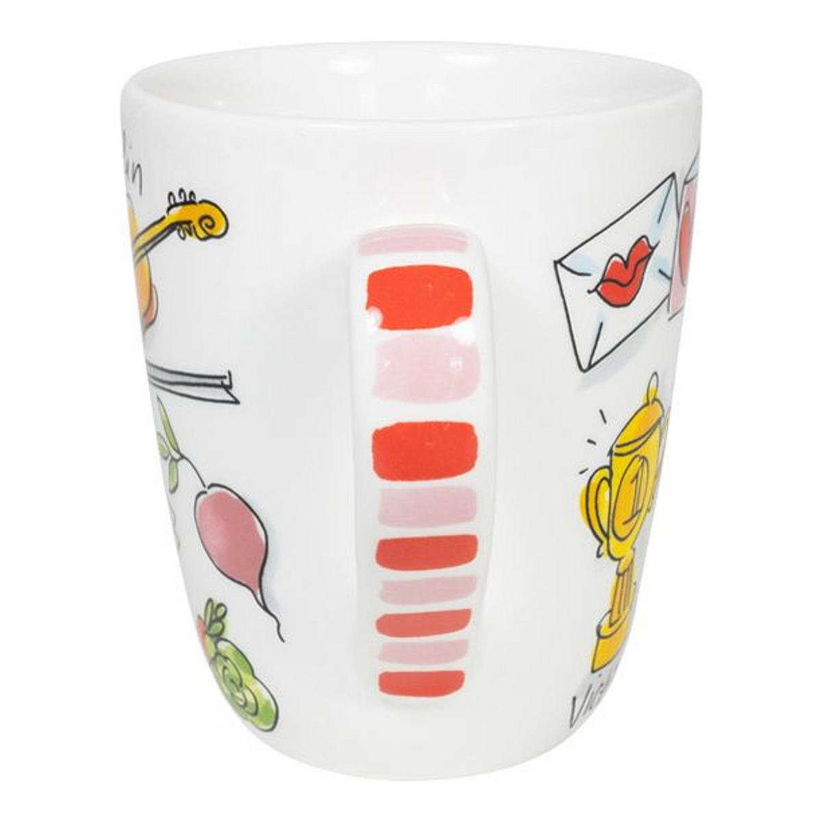 BECHER Liebesbrief V in Bunt - 350 ml - Multicolor, Keramik (0.35L) - Blond Amsterdam