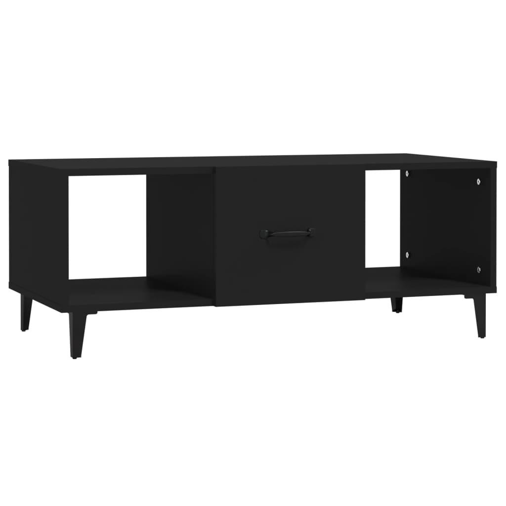 COUCHTISCH Schwarz 102x50x40 cm Holzwerkstoff - Schwarz, Holzwerkstoff (102/50/40cm) - furnicato