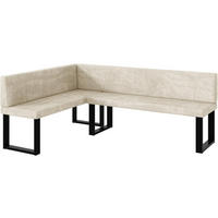 ECKBANK TONI_U - Creme, Textil (142/196cm) - Meblini
