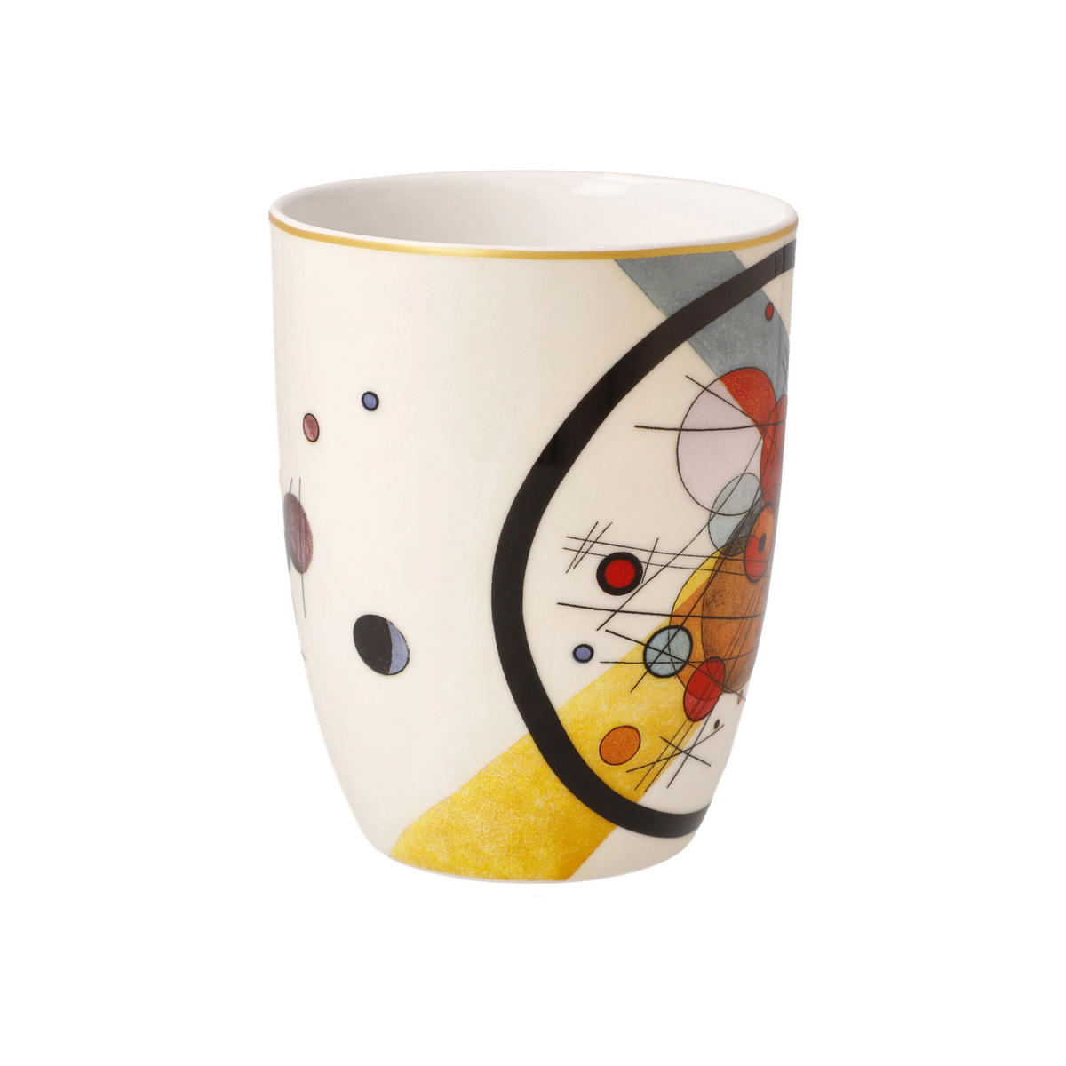 KÜNSTLERTASSE Wassily Kandinsky - Kreise im Kreis, Fine Bone China, Bunt, 0.4 L - Multicolor, Keramik (0.4L) - Goebel
