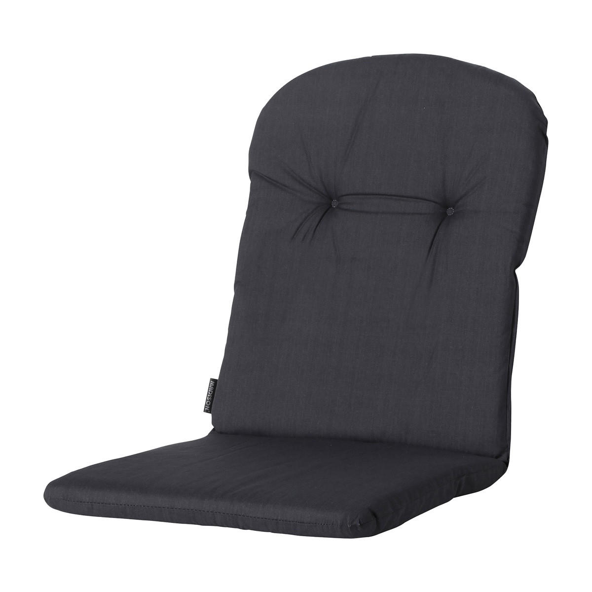GARTENSTUHLKISSEN Basic 96/45 cm 4er-Set - Schwarz, Textil (45/8/96cm) - Madison