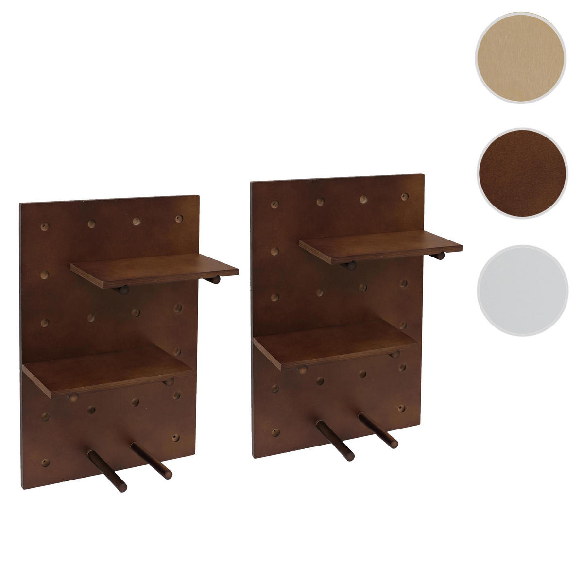 STENSKI PANEL Rjava Kompletna garnitura - rjava, les (40/60/1cm) - MCW