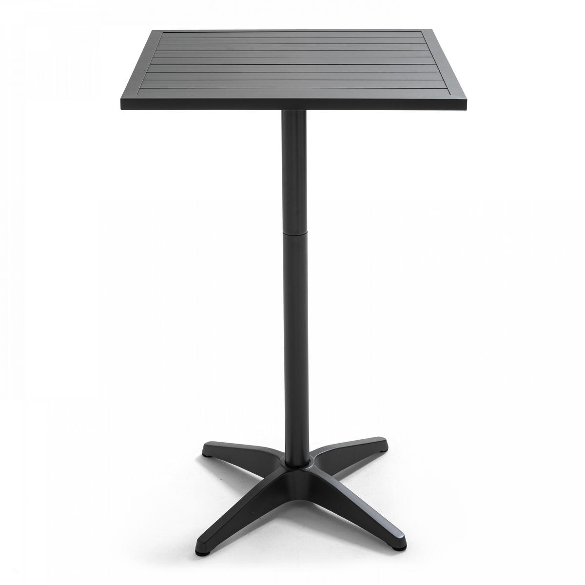 GARTENTISCH klappbar, Grau - Grau, Metall (60/60/110cm) - Oviala