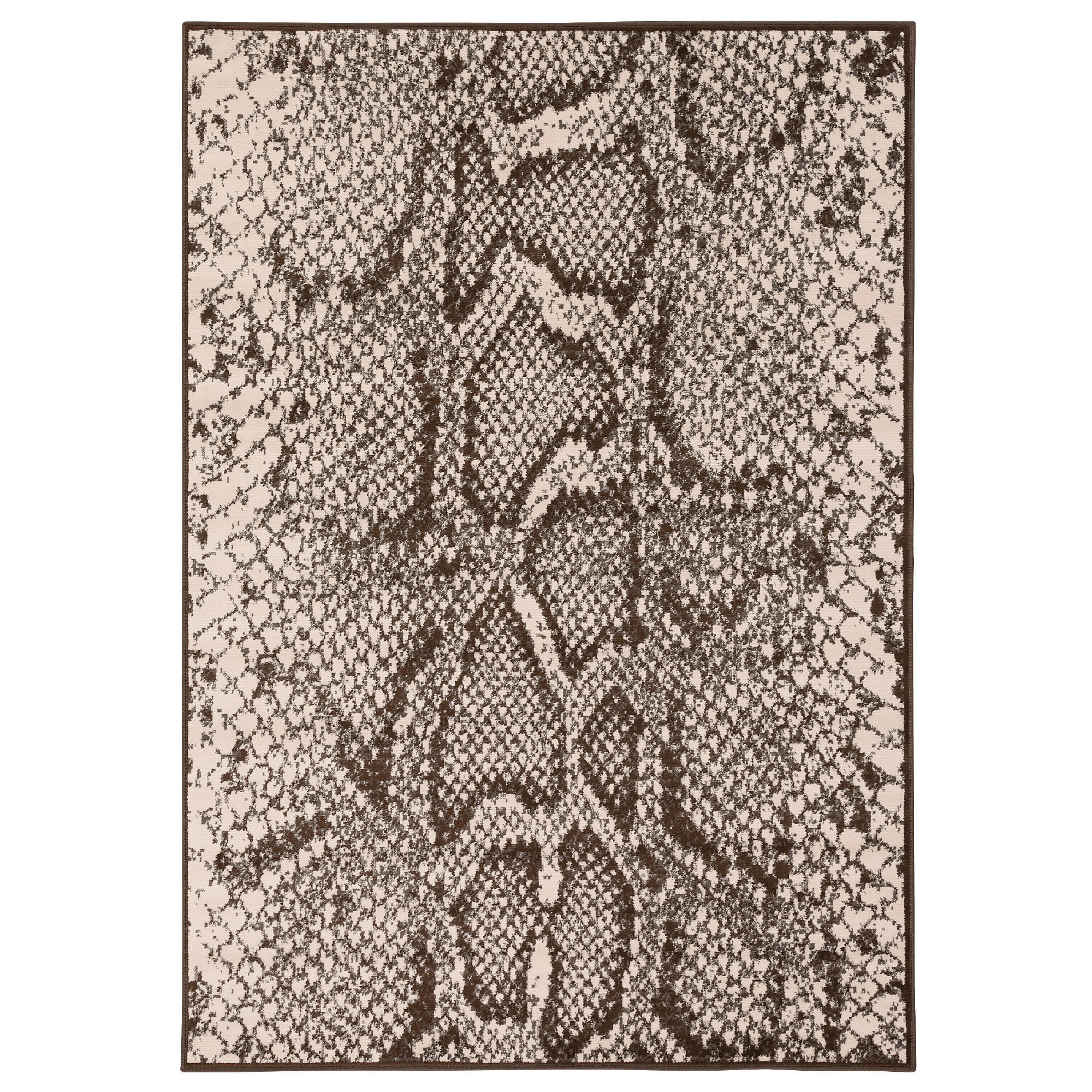 DESIGNER TEPPICH SAMBA SCHLANGEN TIERMUSTER - Beige, Textil (120/170cm) - Pergamon
