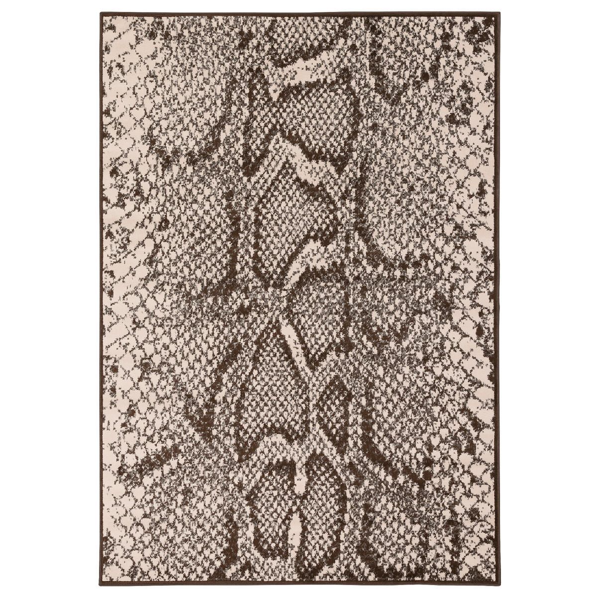 DESIGNER TEPPICH SAMBA SCHLANGEN TIERMUSTER - Beige, Textil (140/200cm) - Pergamon