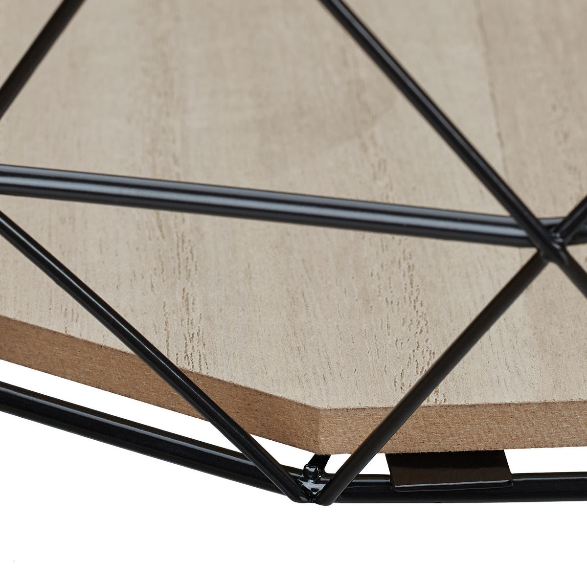 OBSTKORB - Schwarz, Holzwerkstoff/Metall (14.5cm) - Relaxdays