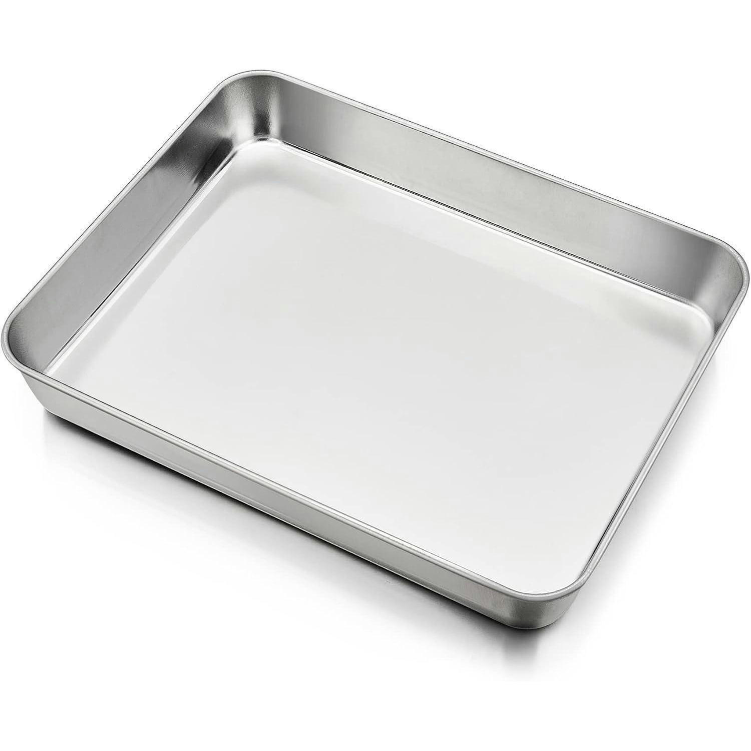 BACKBLECH Edelstahl 23 x 18 x 5 cm - Silberfarben, Metall (17/5/5cm)