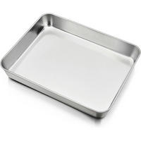 BACKBLECH Edelstahl 23 x 18 x 5 cm - Silberfarben, Metall (17/5/5cm)