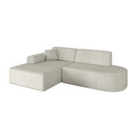 ECKSOFA Ottomane Links IREA-L1-v3 - 232x165x77 cm Creme - Ecru/Creme, Holzwerkstoff/Textil (232/165cm) - ALTDECOR