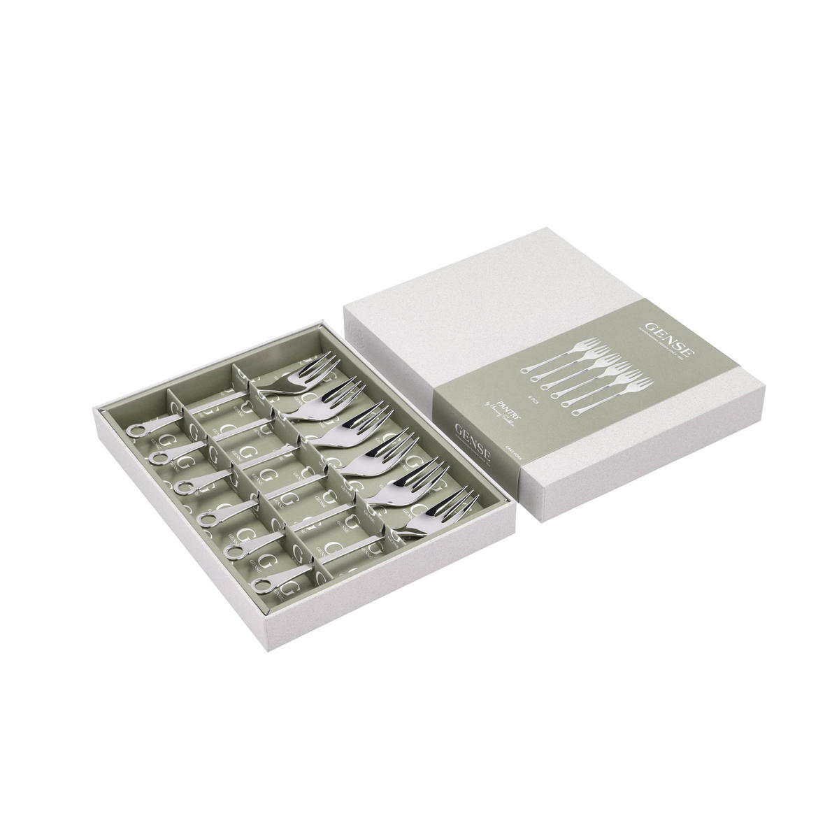 KUCHENGABEL Pantry 6er Setn, 18/8 Edelstahl, 16 cm - Silberfarben, Metall - GENSE