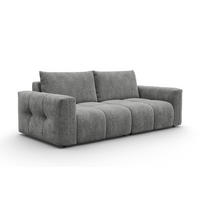 SOFA VERONA 3-Sitzer, Grau - Schwarz/Grau, Holz/Textil (224/83/110cm) - Courtois Laville