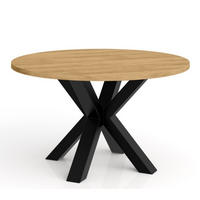 TISCH Braun NEO Rund Metallbasis Sonoma Eiche 75 cm - Honigeiche, Holzwerkstoff (75/75/45cm) - Sepro Meble