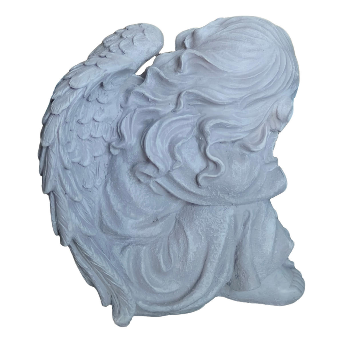 ANGEL - siva, umetna masa (24/24/15cm) - Relaxdays