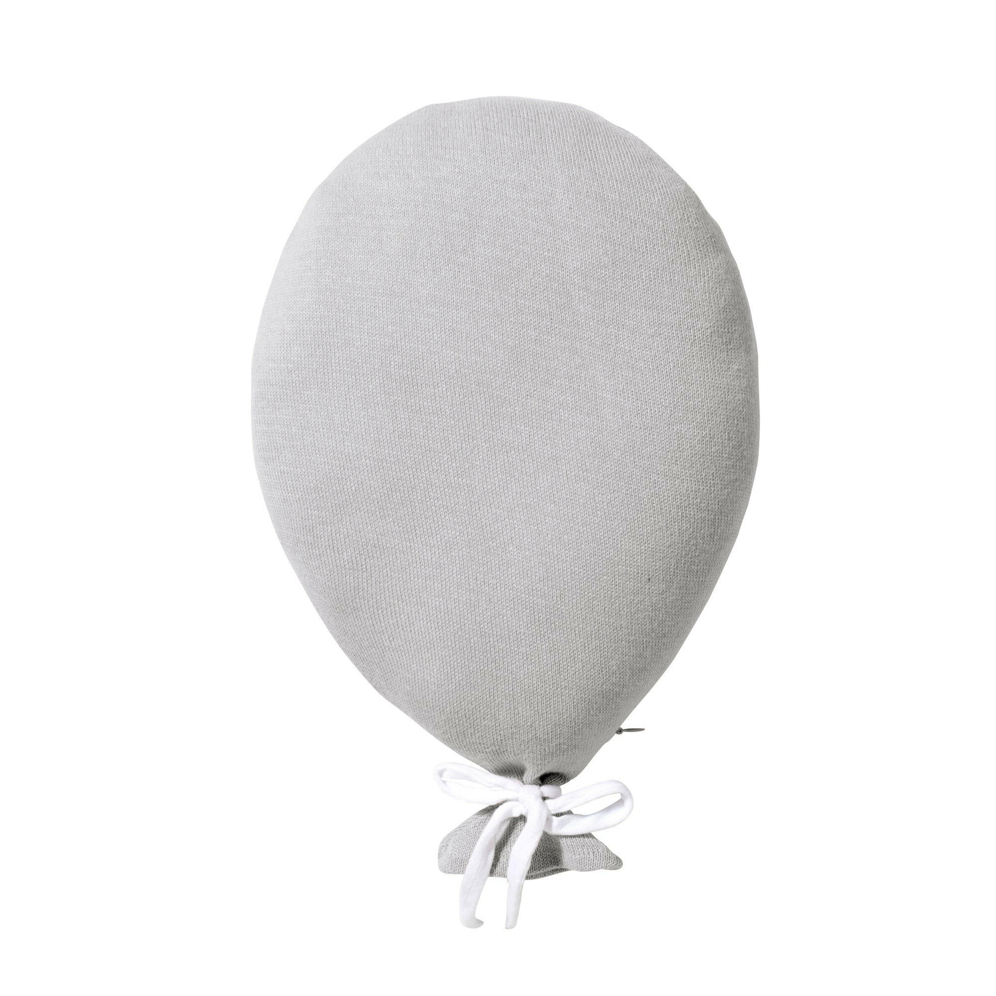 KISSEN Ballon Grau - Grau, Textil (30/25cm) - nordic coast company