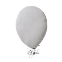 KISSEN Ballon Grau - Grau, Textil (30/25cm) - nordic coast company