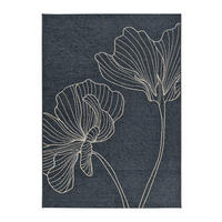 IN- & OUTDOOR-TEPPICH Grau Velvet 77/150 cm - Grau, Textil (77/150cm) - Atticgo