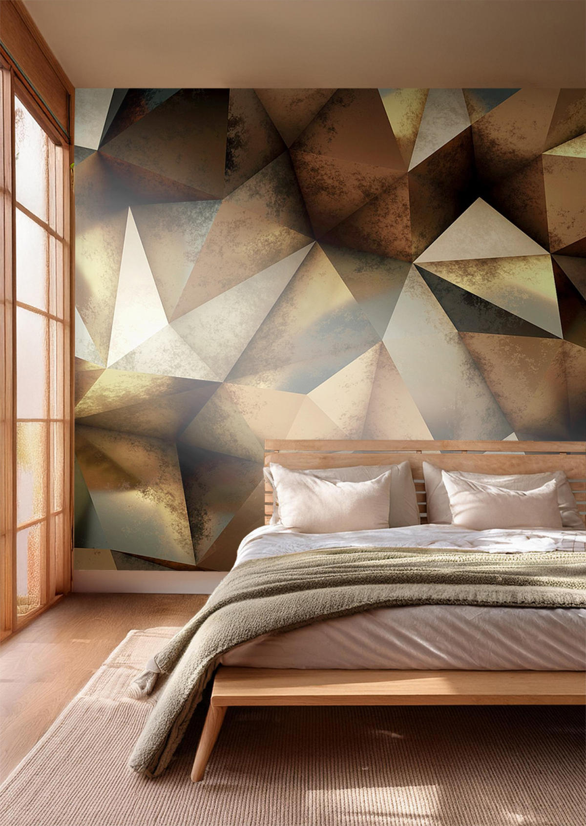 FOTOTAPETE 3D Muster 375 x 270 cm - Braun, Papier (375/270cm) - Sanders & Sanders