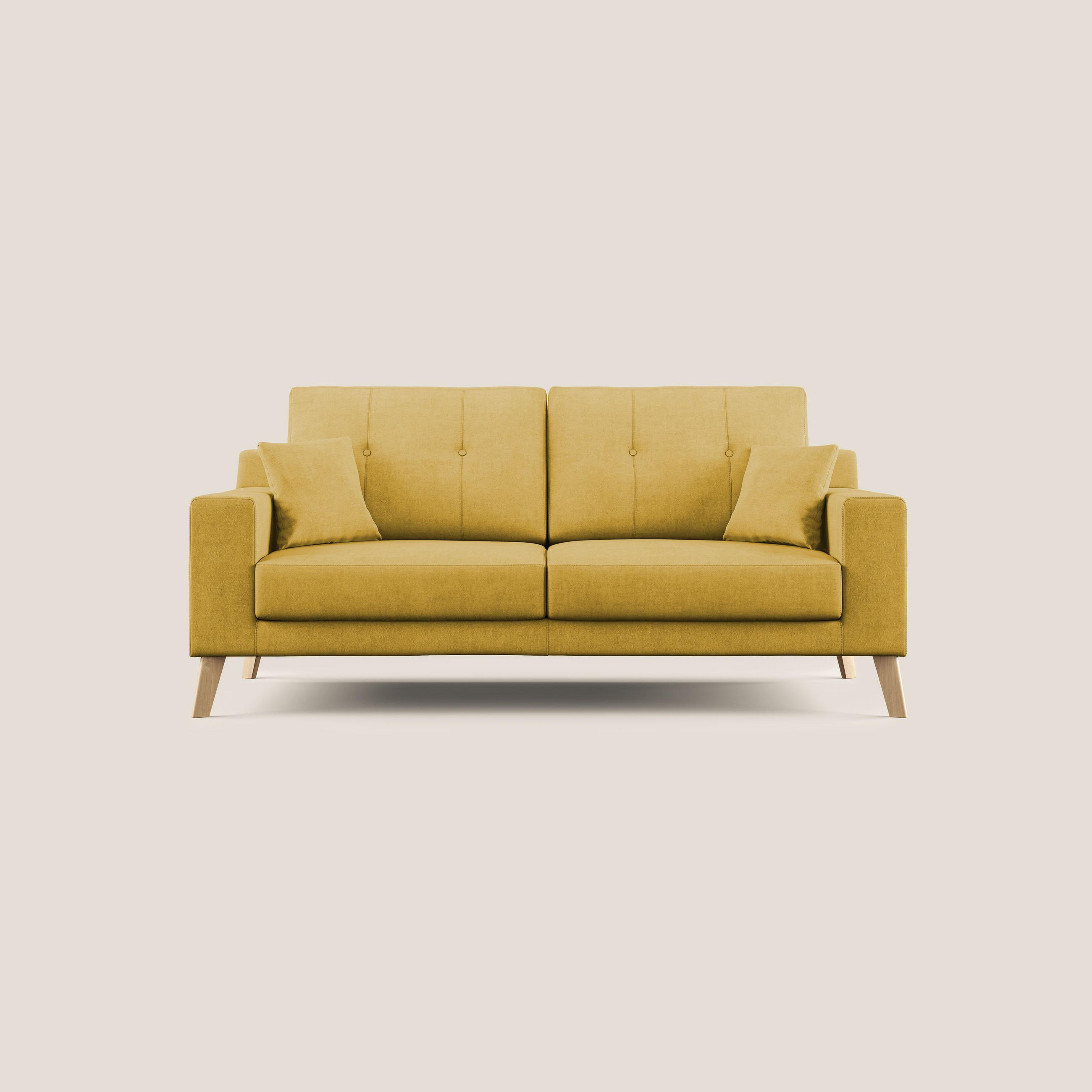 LINEARSOFA Danish - Gelb, Textil (206/95/91cm) - Divani.store