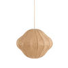HÄNGELAMPE Sukau Braun Ø50/40,5 cm - Hellbraun, Textil (50/50/40.5cm) - Light & Living