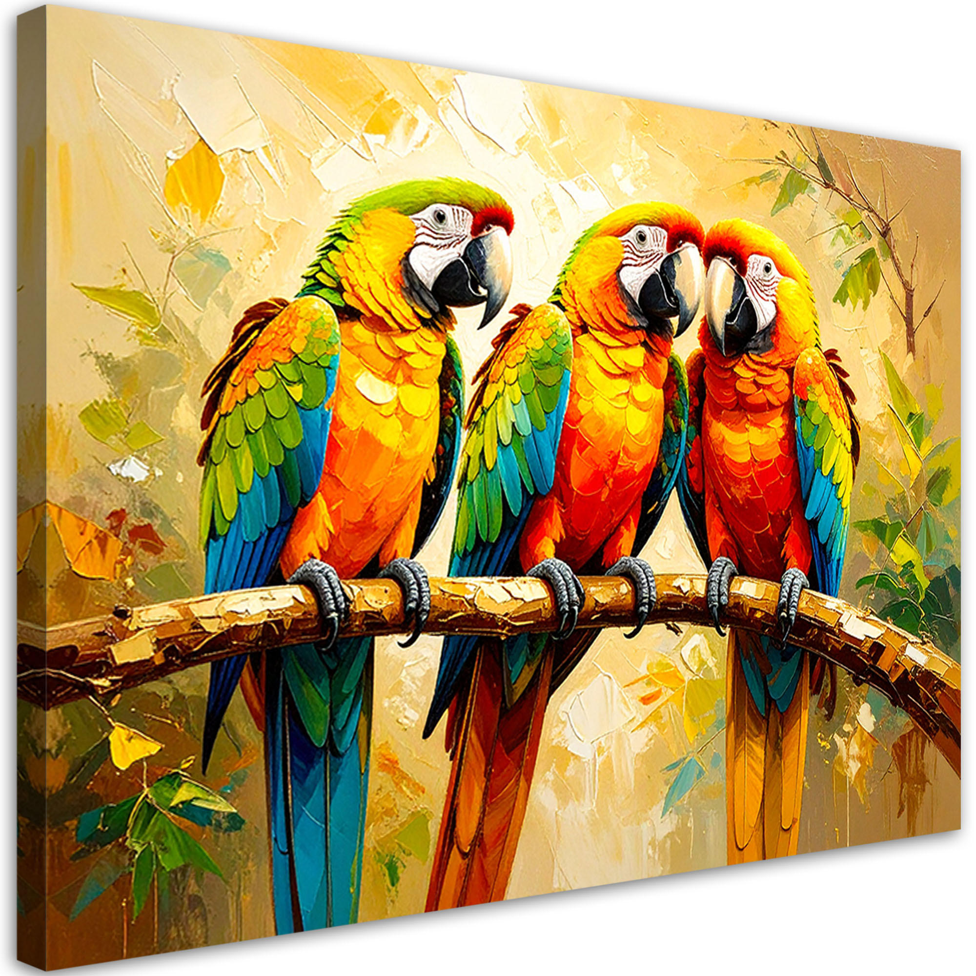 Feeby Leinwandbild Mehrfarbig 90x60 cm